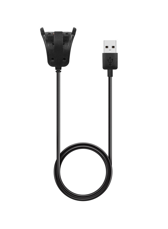 كابل نقل البيانات وشحن الساعة الذكية مزود بواجهة USB بطول 1 متر لساعات توم توم أدفينشرر/ جولفر 2/ رانر 2/ رانر 3/ سبارك/ سبارك 3 أسود - Image 1